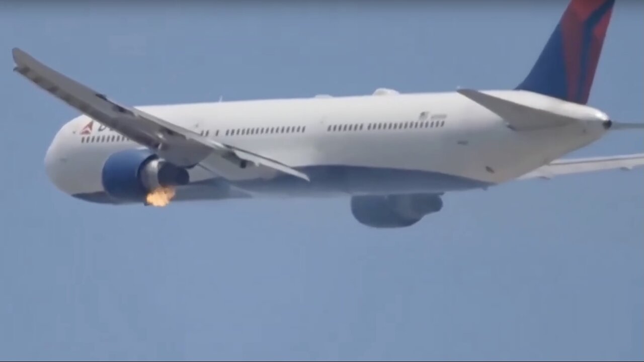 US AIRPLANE ENGINE CAUGHT FIRE DURING A FLIGHT