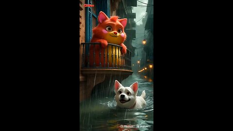Chinkoo's Rainy Rescue: Saving the Drowning Dog! 🐶❤️