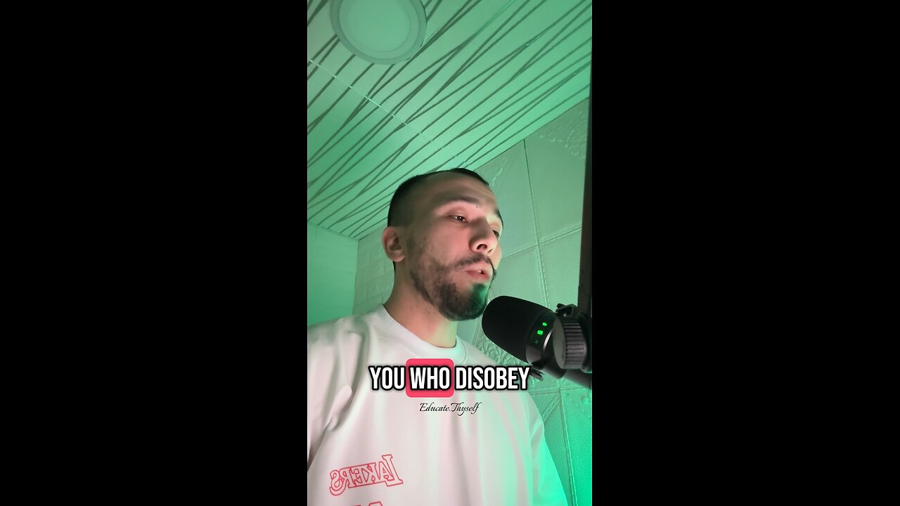 “This is the parting between me and you”