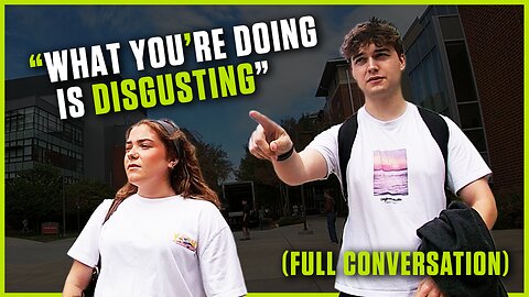 Smug Brit Students React to Abortion Footage at George Mason University | FULL CONVERSATION