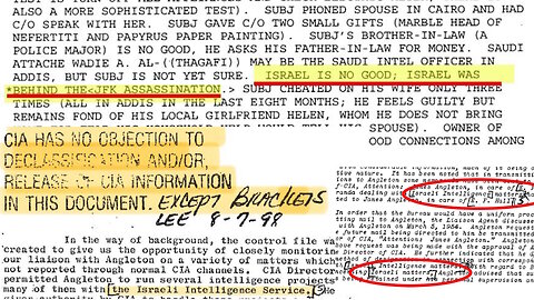 Trump declassified JFK Assassination. Israel was behind Kennedy assassination. CIA MOSSAD