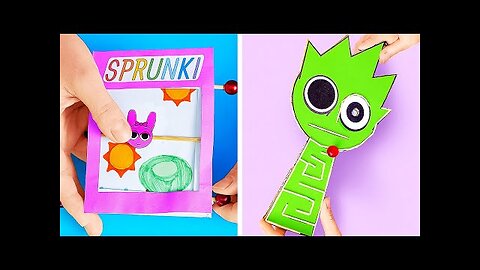 HOW TO MAKE A SPRUNKI GAME JUST WITH PAPER ✂️📄 Fun DIY for Everyone! 🌀