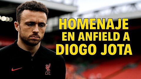 LIVERPOOL RINDE HOMENAJE EN ANFIELD JUNTO A FAMILIA DE DIOGO JOTA Y ANDRE SILVA ⚽️🕊️