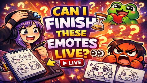 🎨 Can I Finish These Emotes LIVE? 👀