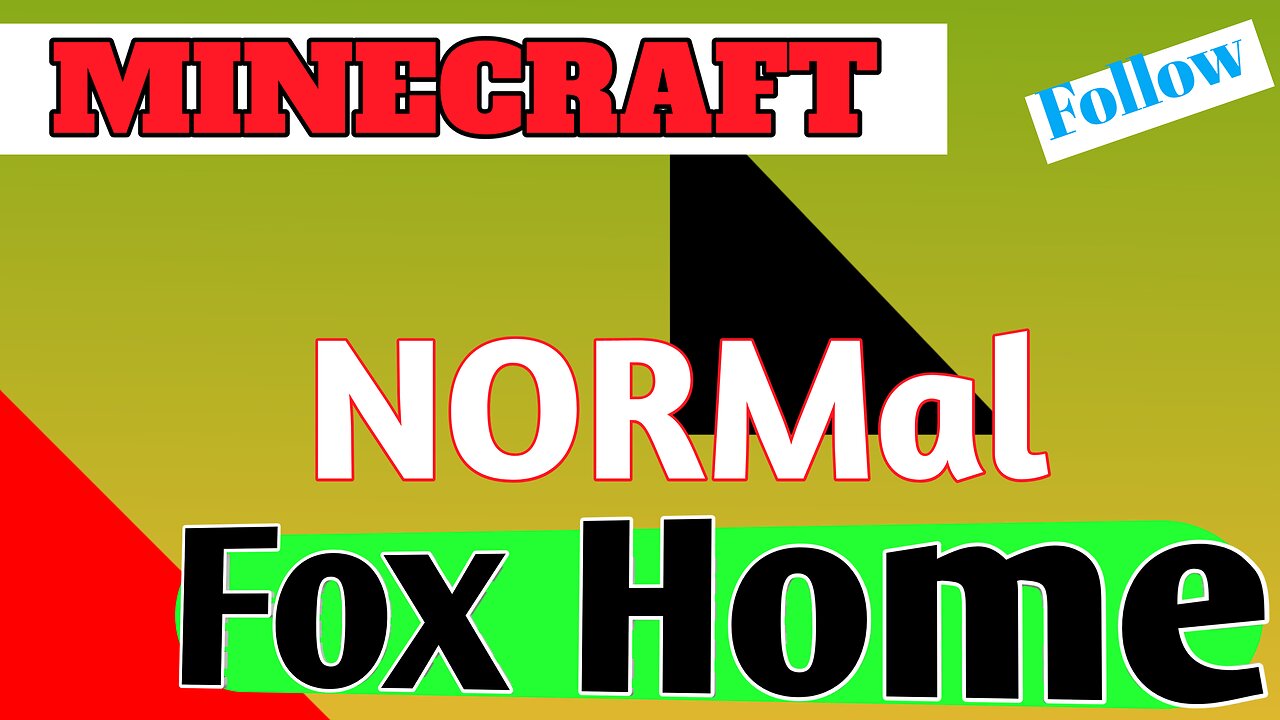Normal Fox Home in Minecraft