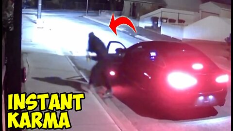 Arsonists set themselves on fire inside their own getaway vehicle. Instant karma.