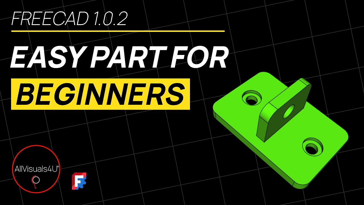👨🎓 FreeCAD 1 - FreeCAD Part Design - FreeCAD Hole Tutorial - What Is A Counterbore Hole | #Shorts