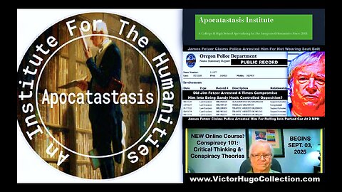 Arrested Jim Fetzer Teaching Young Students At Apocatastasis Institute John Coleman Ignores Concerns