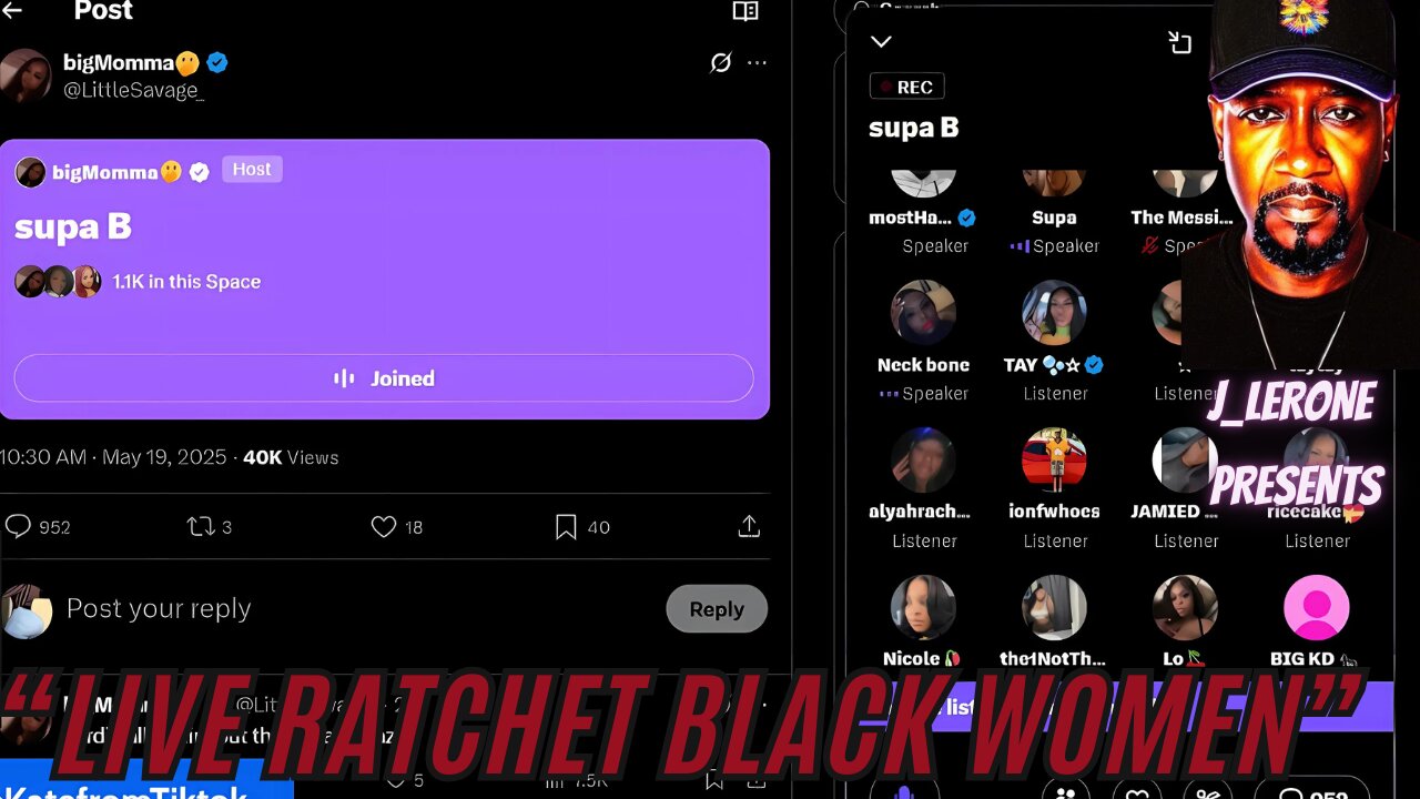 Tommy Sotomayor Live on Twitter Ratchet Black Women.