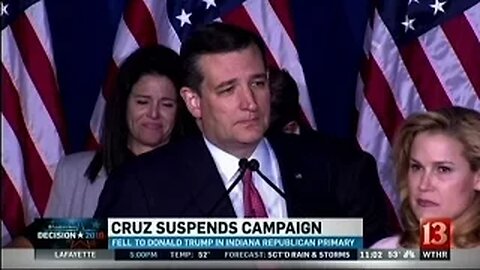 May 3, 2016 - Ted Cruz Suspends Presidential Campaign After Indiana Results Come In