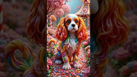 AI Made These Candy Dogs!Yorkie, Cavalier, Pekingese Mashup!