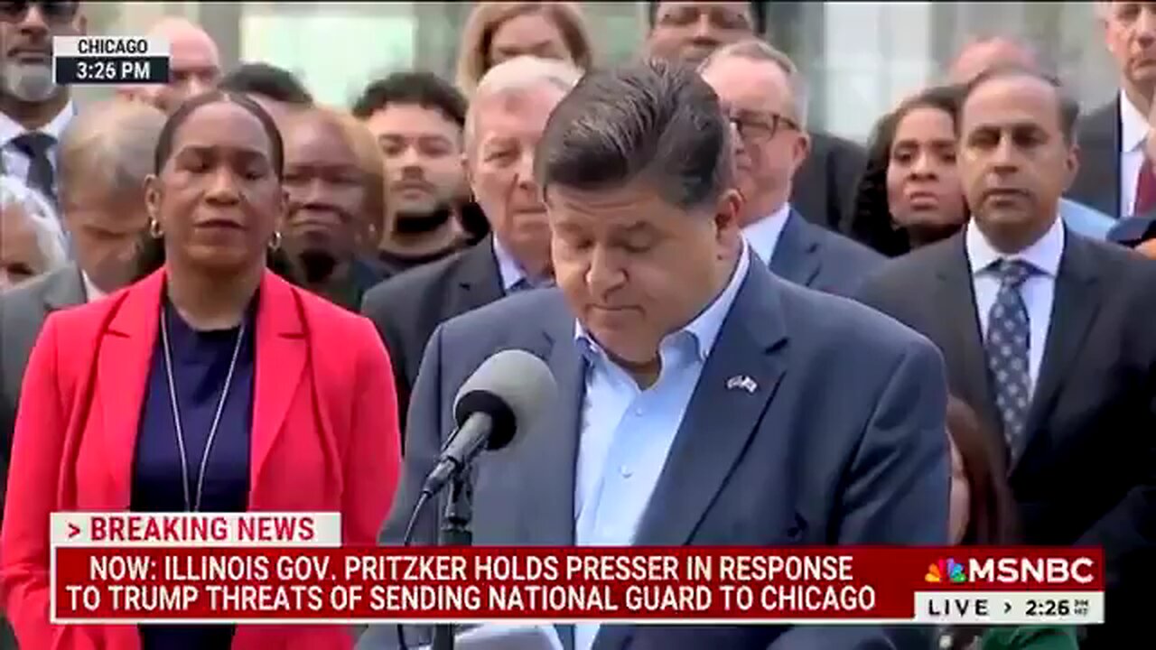 Governor JB Pritzkers Defiant Stand Against Trumps National Guard Threat