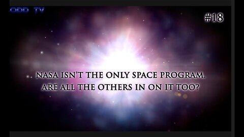 18) NASA isn't the only space program are the others in on it too? 