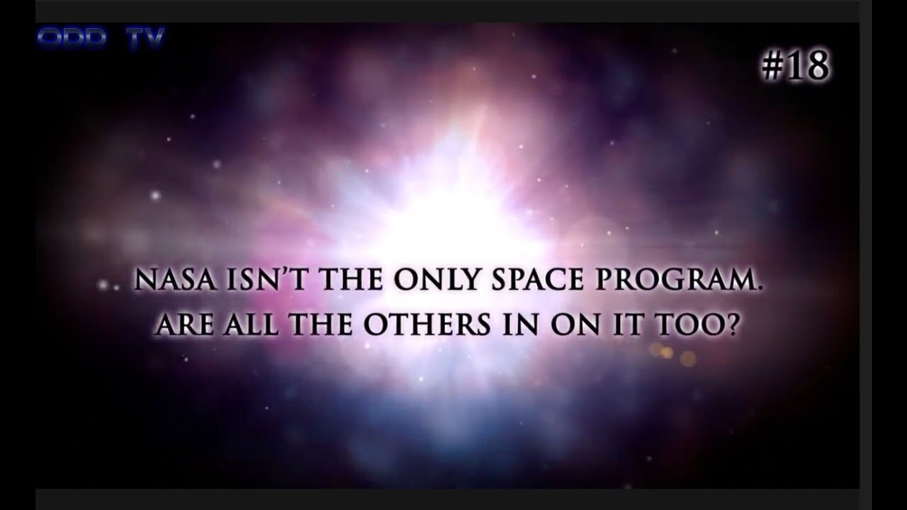 18) NASA isn't the only space program are the others in on it too?