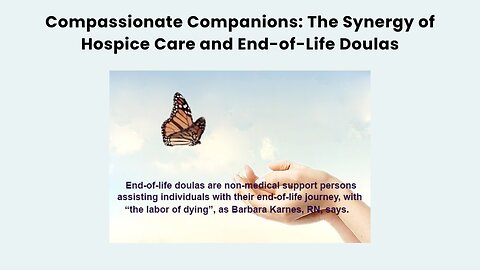 Compassionate Companions: The Synergy of Hospice Care and End-of-Life Doulas - Don't Die Alone