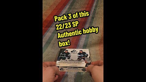 Pack 3 of this 22/23 SP Authentic hobby box