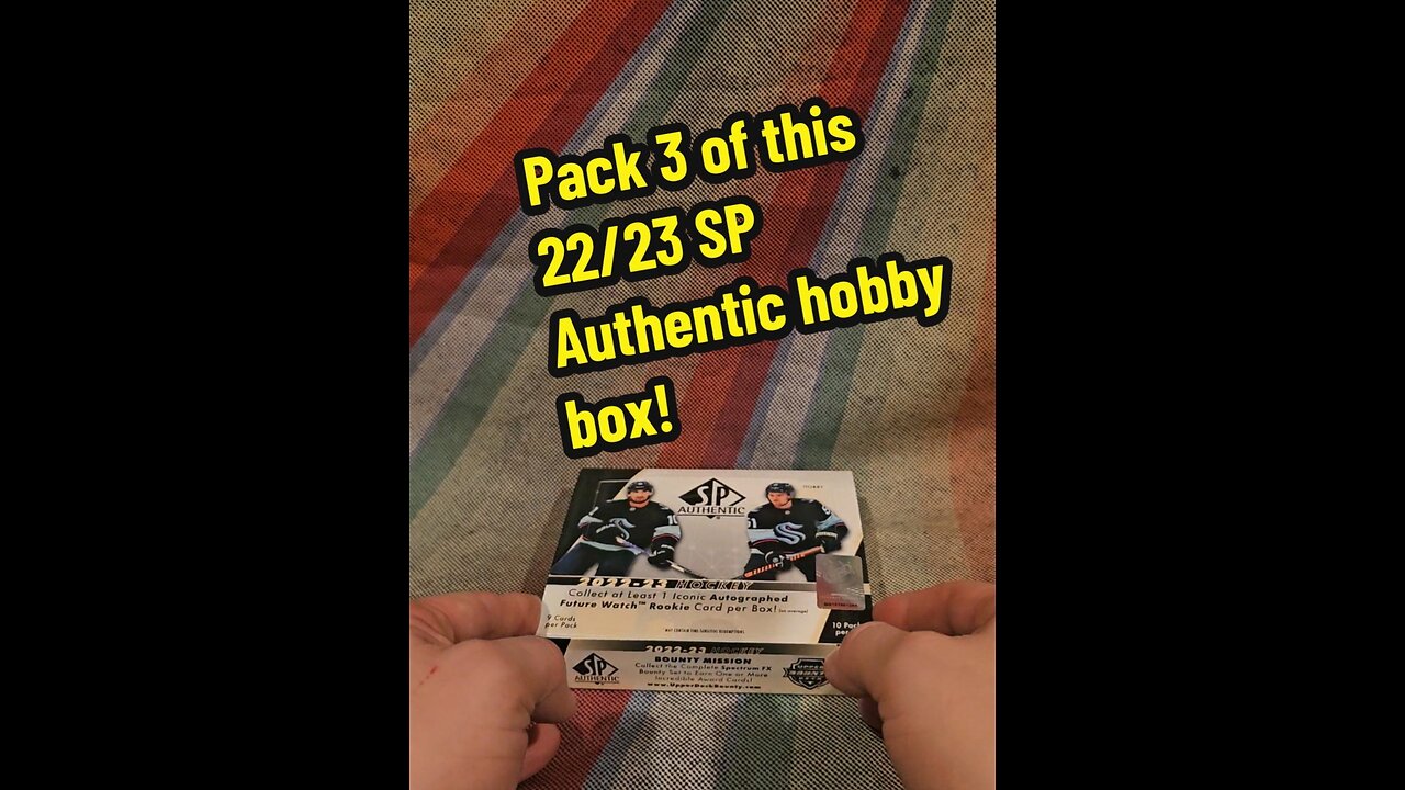 Pack 3 of this 22/23 SP Authentic hobby box