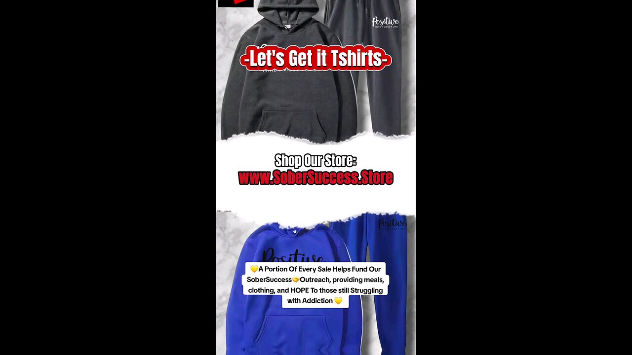 🗣Be Consistent, Get Motivated & Show Up To Life Today‼️👕#SoberStreetwear #Sweatsuits