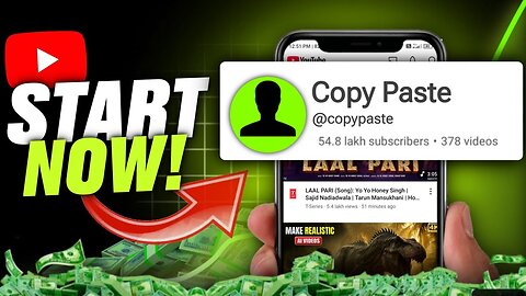 Earn Money Unlimited in just few clicks - Copy Paste Earn Money -YouTube Automation