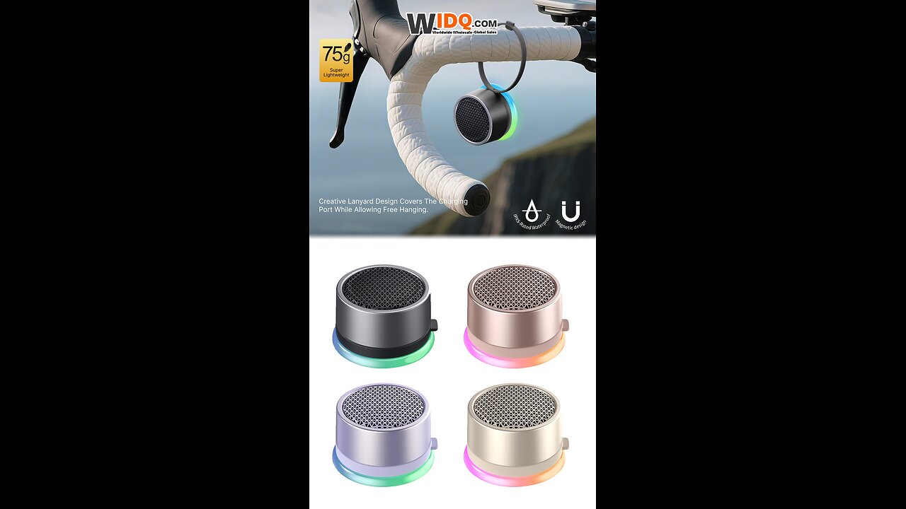 🔊 Mini Magnetic Speaker Vibes - Ultra-Light, Waterproof & RGB Ready! 🎵