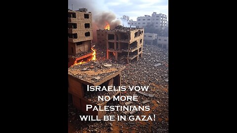 Israelis say all Palestinians must go or die! Trump sends more bombs.