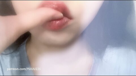 ASMR Lens Lick With Yogurt