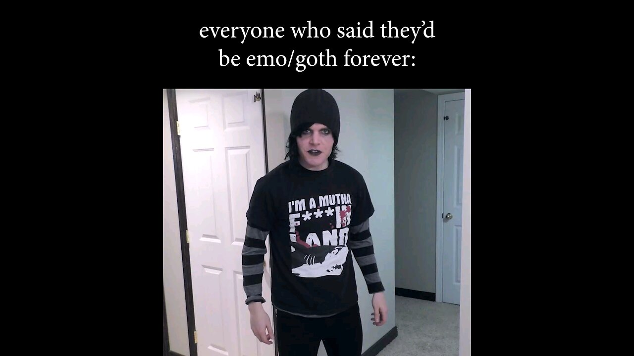I'LL NEVER STOP BEING EMO (or GOTH!) #fail #funny #parody #sketch #emo #goth #fyp #Foryou