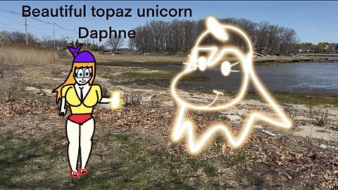 Daphne’s beautiful brown topaz unicorn