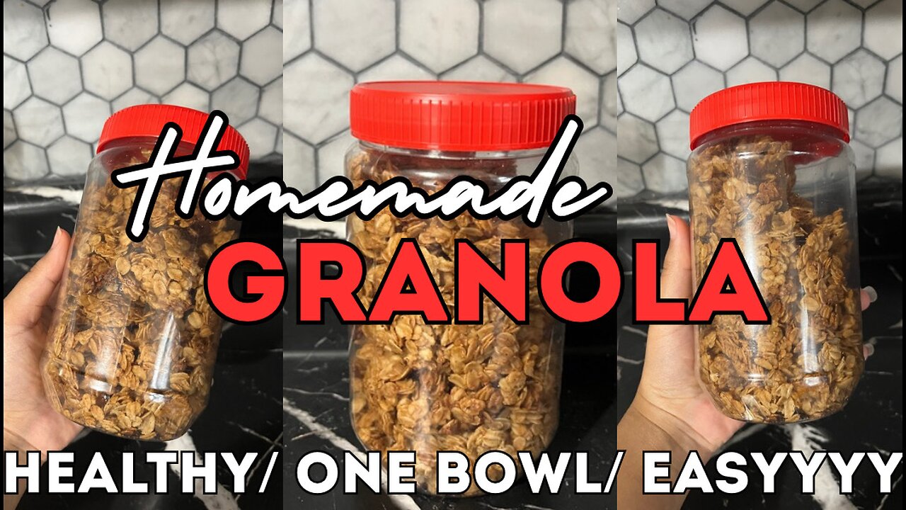 Homemade Granola | One bowl | Easy and Healthy