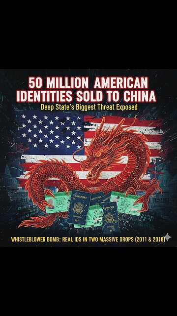 50 Million American Identities Sold to China – Deep State’s Biggest Threat Exposed