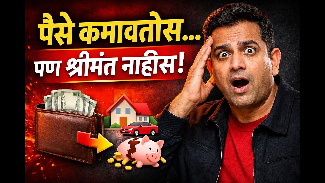 पैशाचे 5 स्टेज | पैसे कमावतोस पण श्रीमंत का नाहीस? | Truth About Wealth India