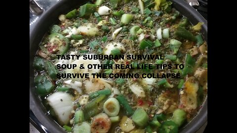 SURVIVING SUBURBIA FOOD: TASTY SURVIVAL SOUP & REAL LIFE TIPS