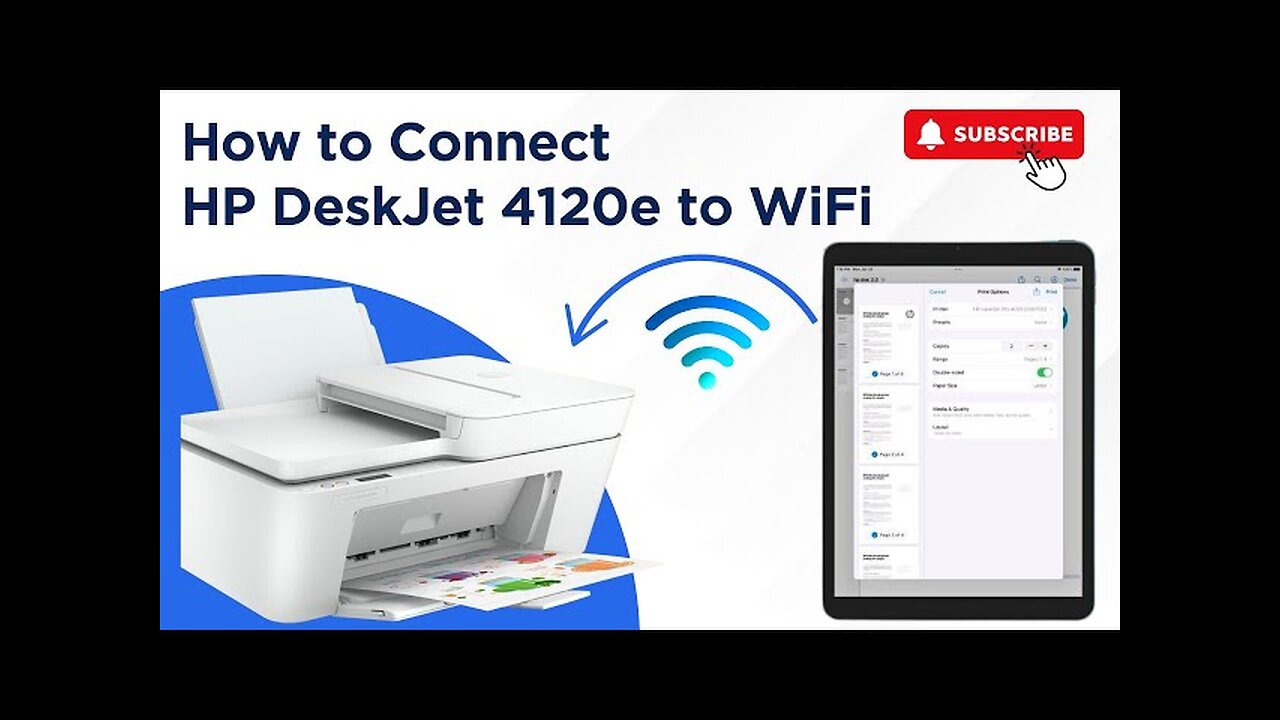 How to Connect HP DeskJet 4120e to WiFi?