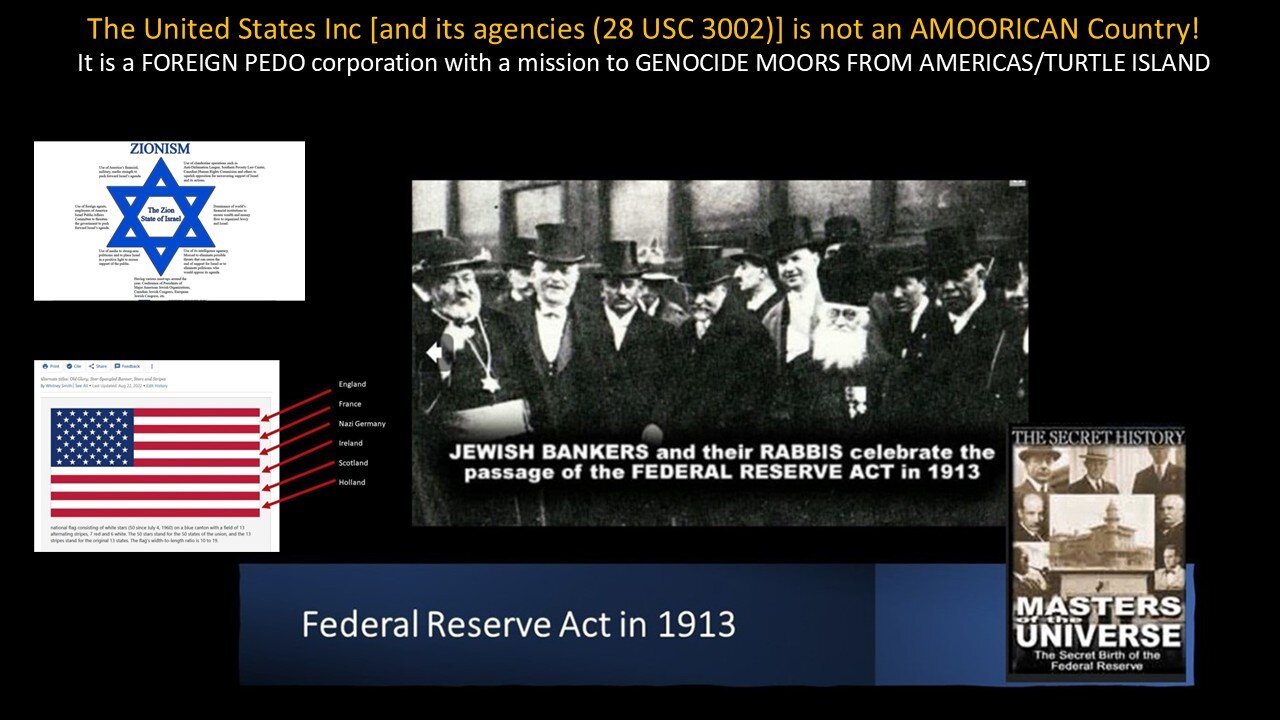 WE HAVE FAKE AMERICANS RUNNING AROUND AMERICAS/TURTLE ISLAND THANKS TO THE USA INC FOREIGN PEDOS