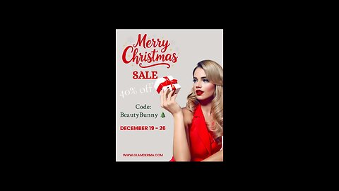 GlamDerm.com 40% off sale code/: BeautyBunny 🎄