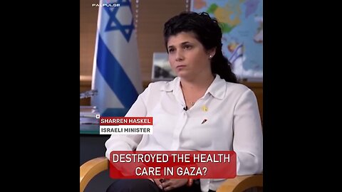 Sharren Haskel, Israeli Minister, justifies the bombing of ALL 36 Gaza hospitals.