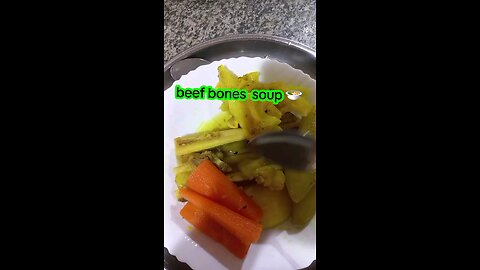 beef bones vegetable soup 🍲 very healthy and good benefits