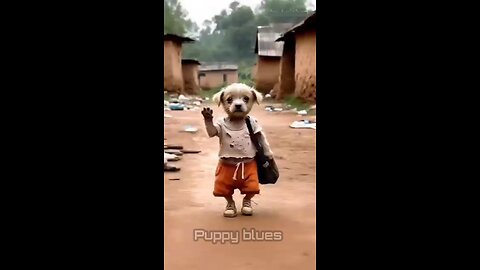 Poor puppy worked at Dubai