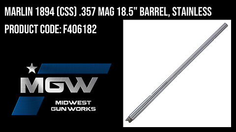 Marlin 1894 (CSS) .357 MAG 18.5" Barrel, Stainless - F406182