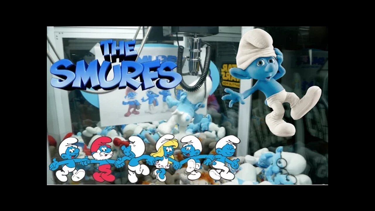 SO Many SMURFS in the Claw Machine!