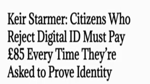 UK: £85 FEE IF YOU REFUSE TO PROVE IDENTITY WITH DIGITAL ID! WE WARNED YOU AND NOW ITS HERE