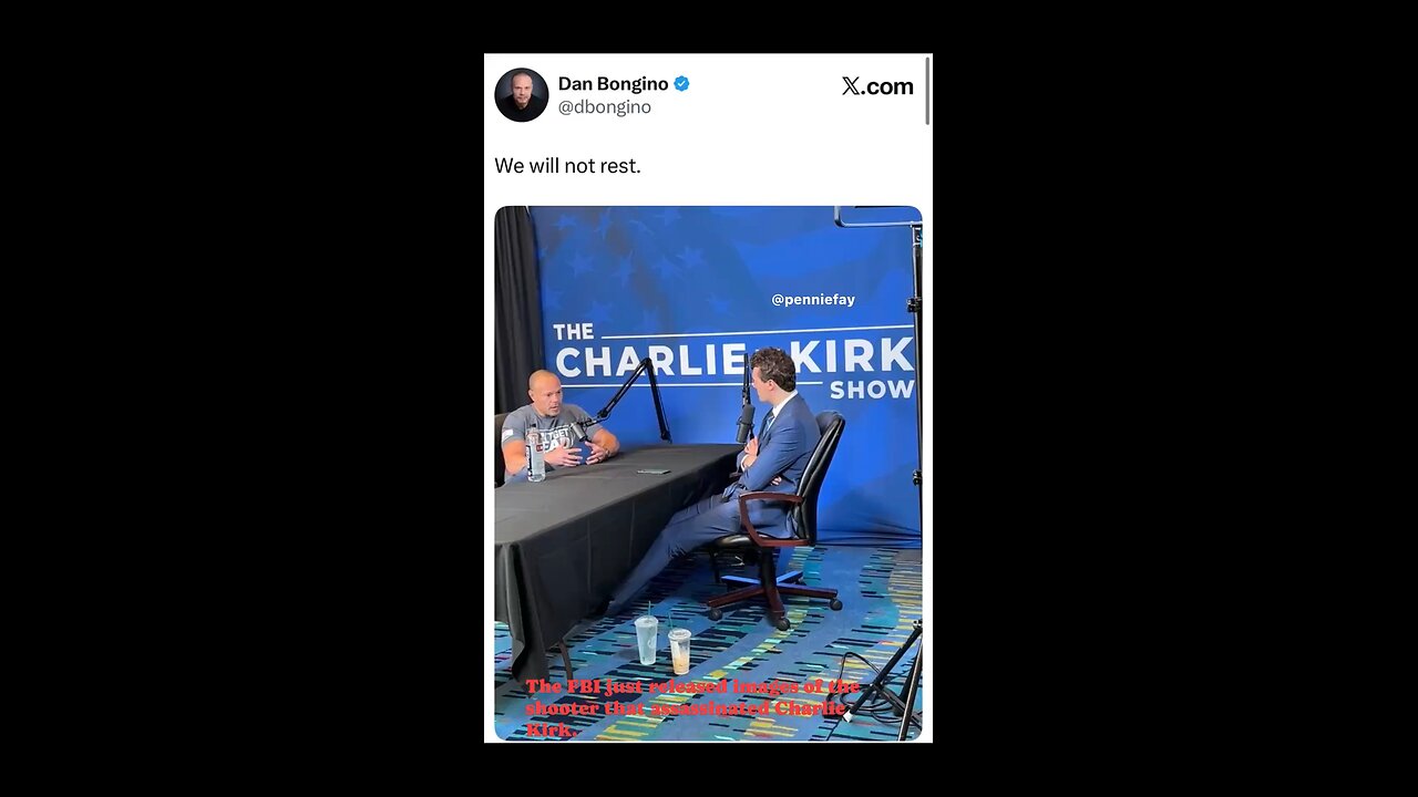 Breaking: FBI just released photos of the Assassin. The low life who assassinated Charlie Kirk.