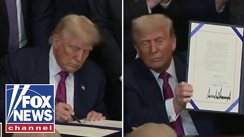 ‘THIS IS NOT AN AUTOPEN’: Trump swipes at Biden while signing crypto bill