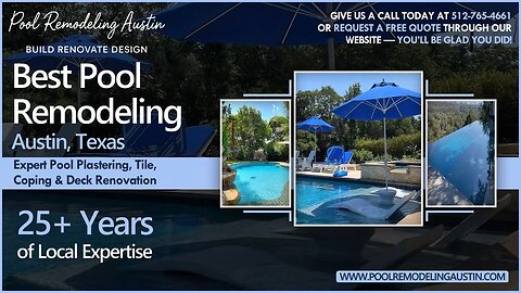 Best Pool Remodeling Austin, Texas | Expert Pool Plastering, Tile, Coping & Deck Renovation