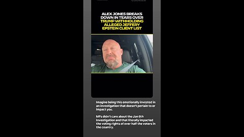 Alex Jones still refuses to hold Trump accountable.