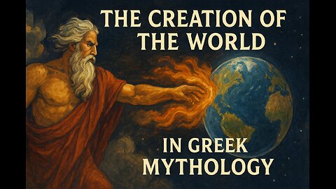The creation of the world in Greek mythology.