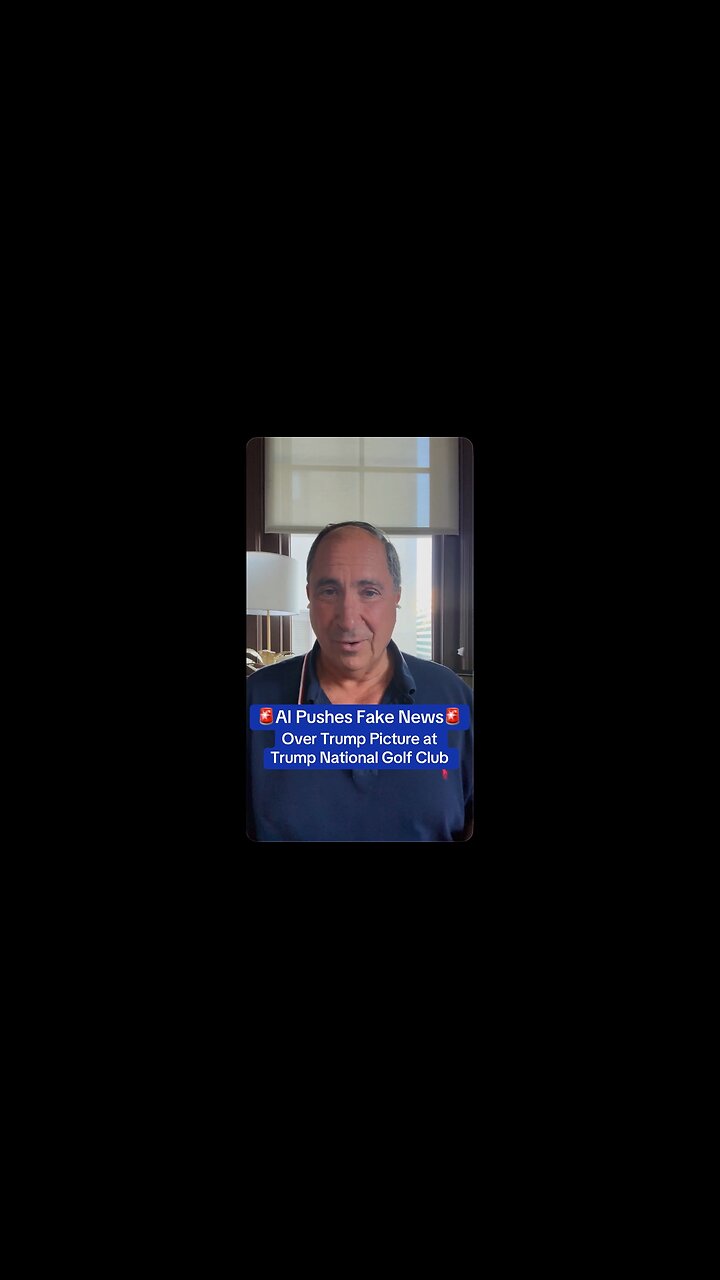 AI Pushes Fake News Over Trump Picture at Trump National Golf Club