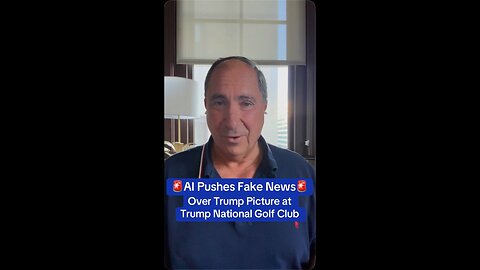 AI Pushes Fake News Over Trump Picture at Trump National Golf Club