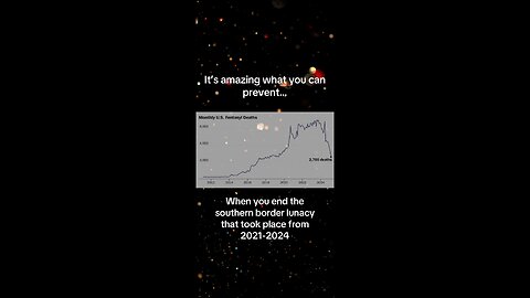 Drug overdoses down dramatically since the southern border was controlled