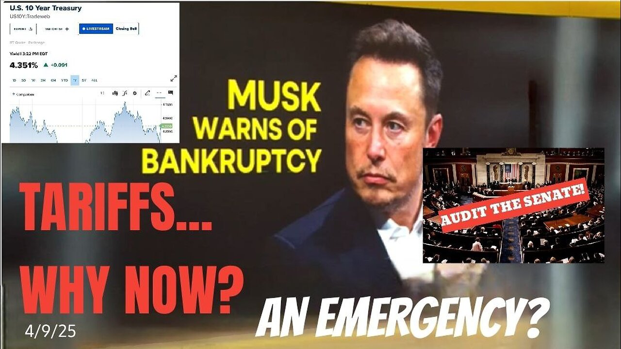 TARIFFS…WHY NOW? AN EMERGENCY? - 4/9/25